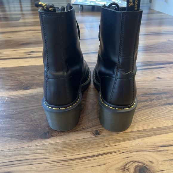 Dr. Martens Clemency 8 Eye Boots Black Smooth Leather Women's US 11 Heeled - Picture 3 of 16